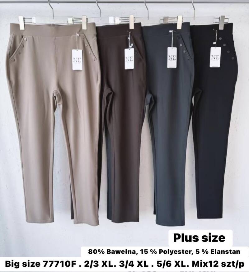 Spodnie duże rozmiary damskie Roz 2XL-6XL, Mix Kolor Paczka 12 szt